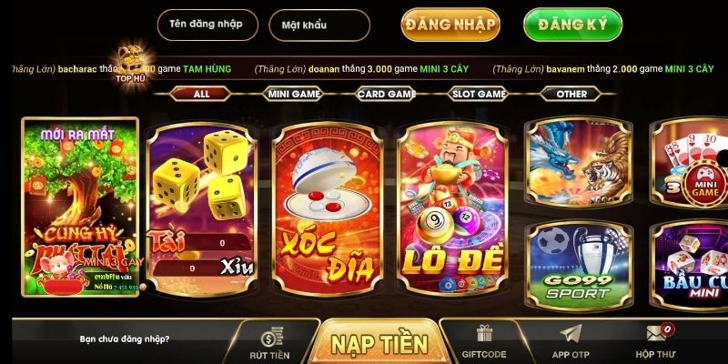 Trải nghiệm các trò chơi đỉnh cao tại Go99